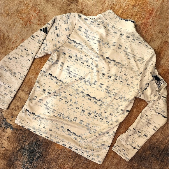 Adidas Core Printed 1/4 Zip Pullover - Picture 9 of 10